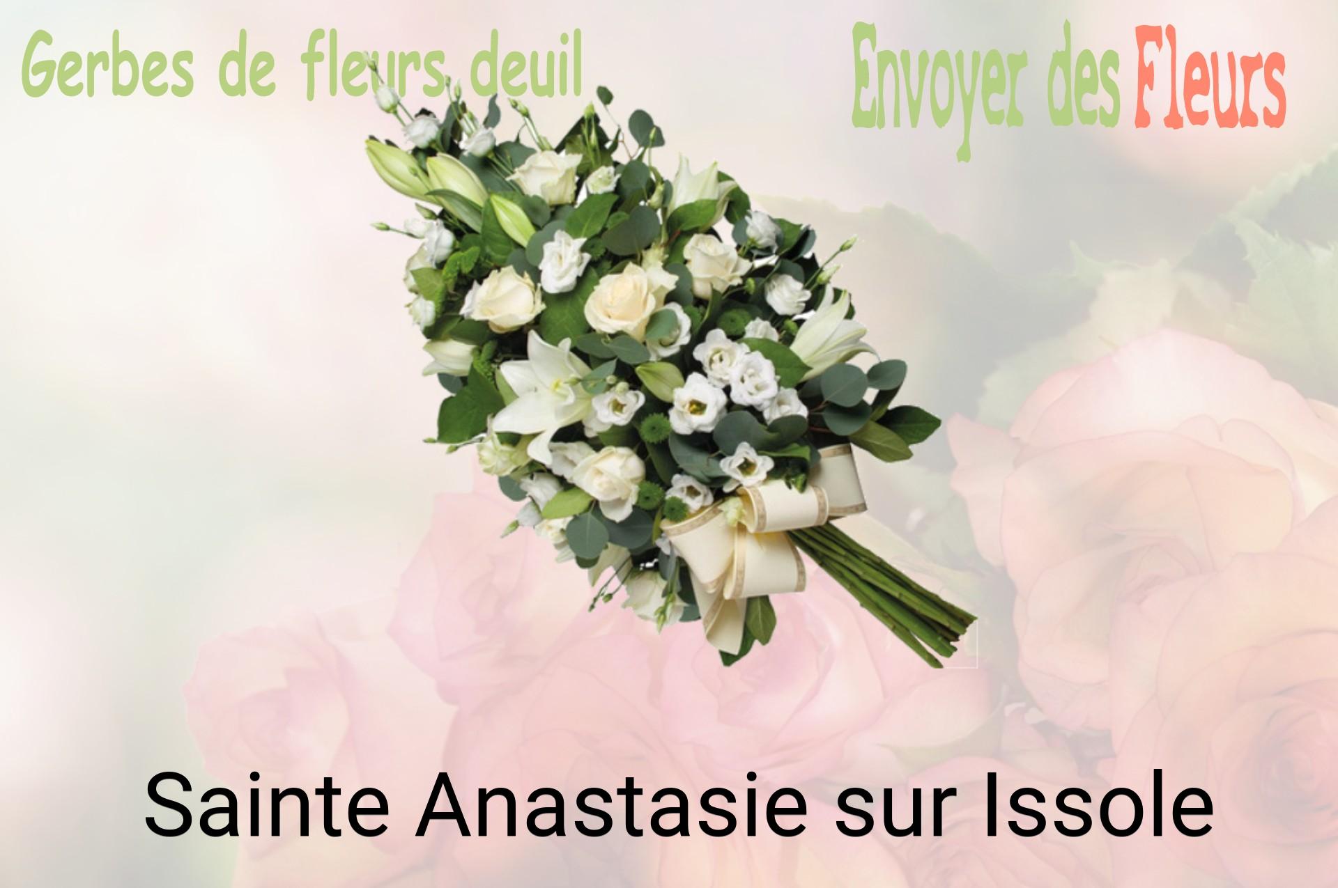Gerbe de fleurs de deuil livrée à Sainte-Anastasie-sur-Issole